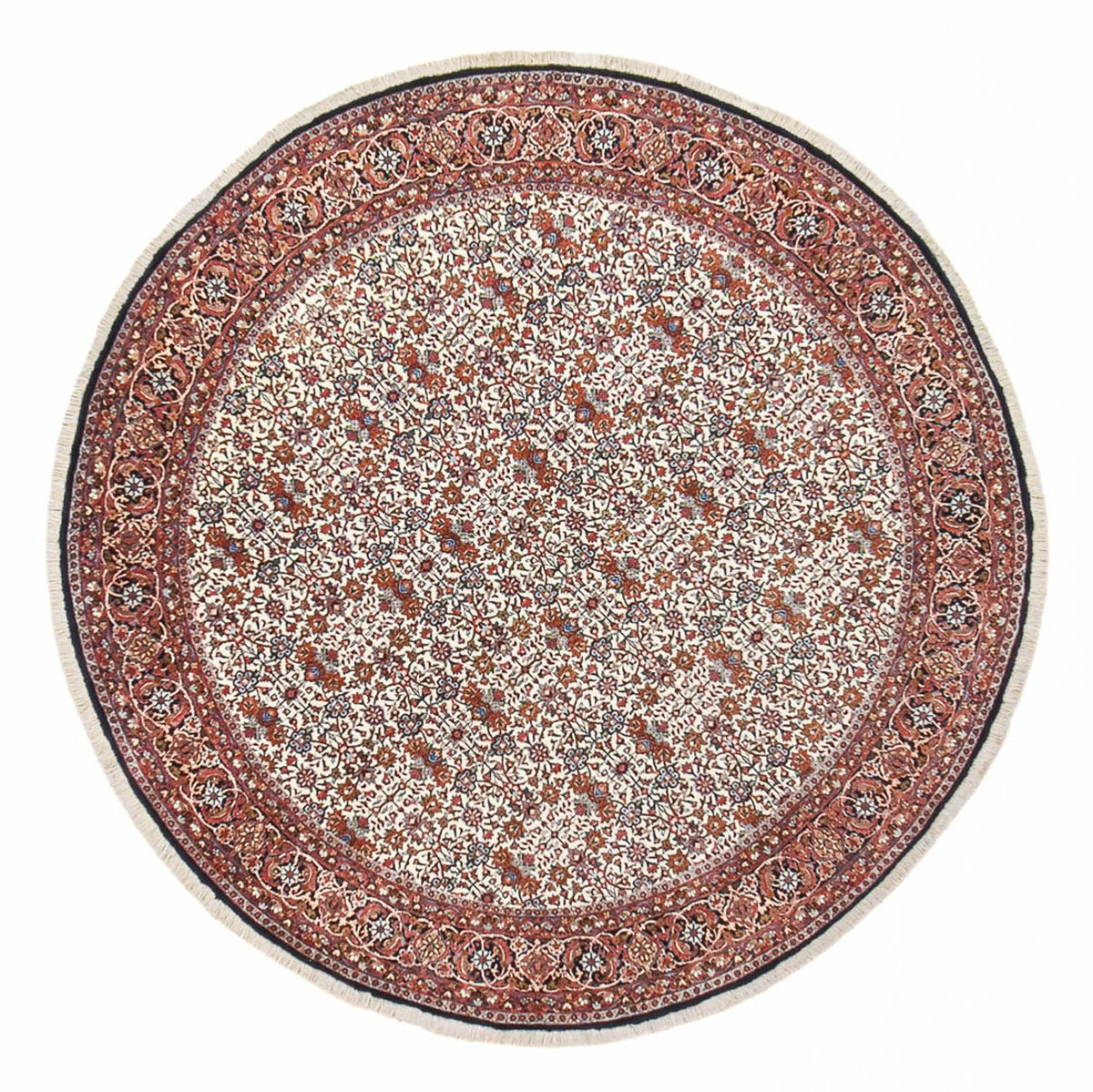 Perzisch tapijt - Bijar rond  - 255 x 255 cm - licht rood