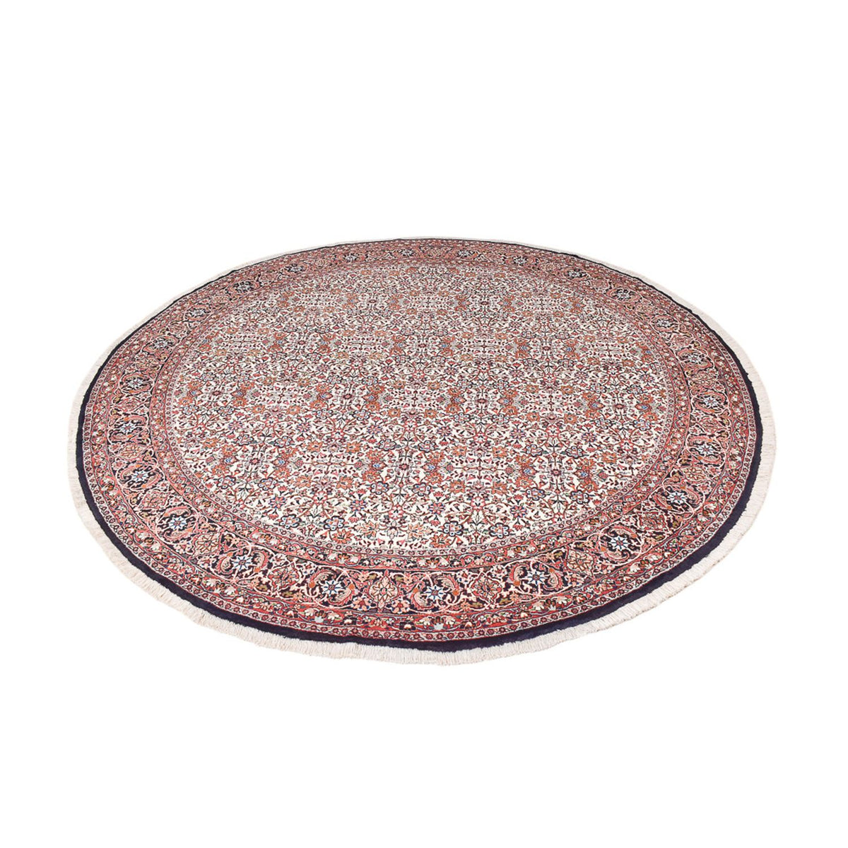 Perzisch tapijt - Bijar rond  - 255 x 255 cm - licht rood