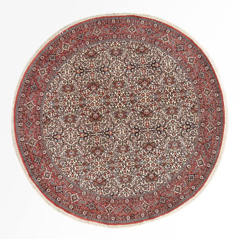 Perzisch tapijt - Bijar rond  - 250 x 250 cm - licht rood