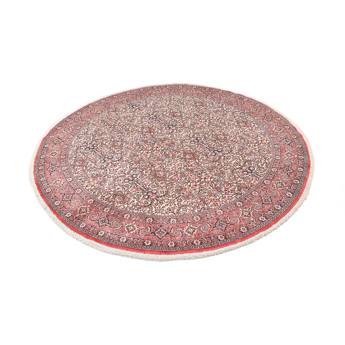 Perzisch tapijt - Bijar rond  - 250 x 250 cm - licht rood