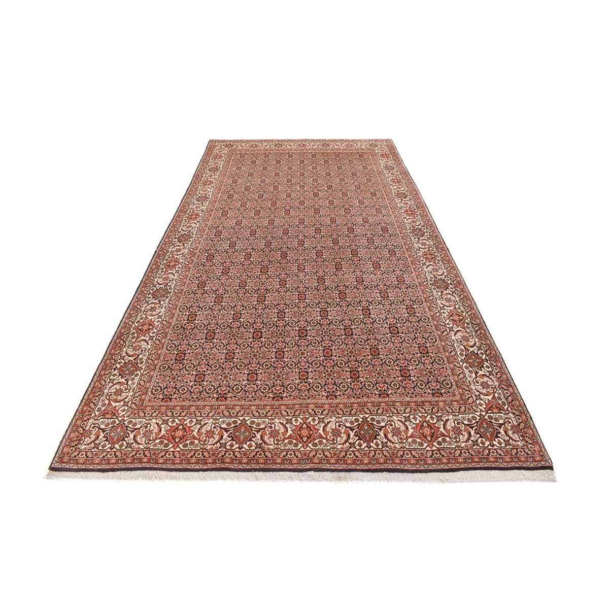 Loper Perzisch tapijt - Bijar - 395 x 203 cm - roest