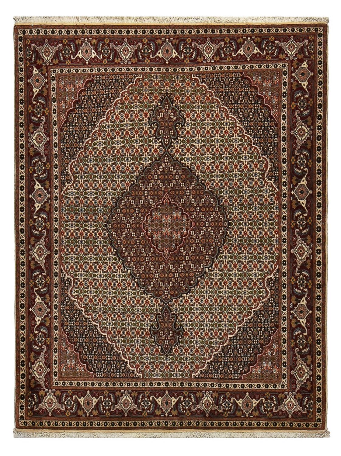 Perzisch tapijt - Tabriz - Royal - 203 x 156 cm - lichtbruin