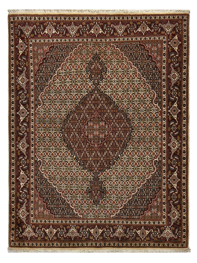 Perzisch tapijt - Tabriz - Royal - 203 x 156 cm - lichtbruin