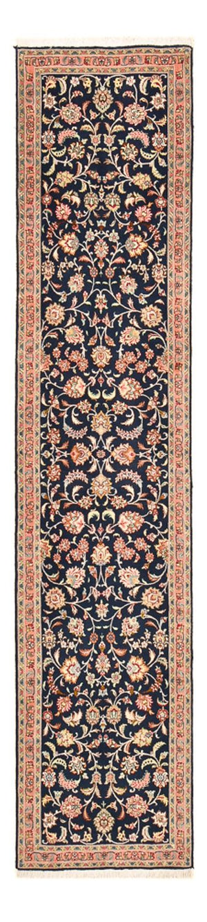 Loper Perzisch tapijt - Tabriz - Premium - 293 x 65 cm - donkerblauw