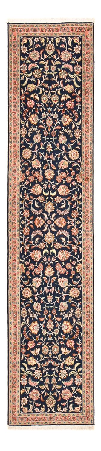 Loper Perzisch tapijt - Tabriz - Premium - 293 x 65 cm - donkerblauw