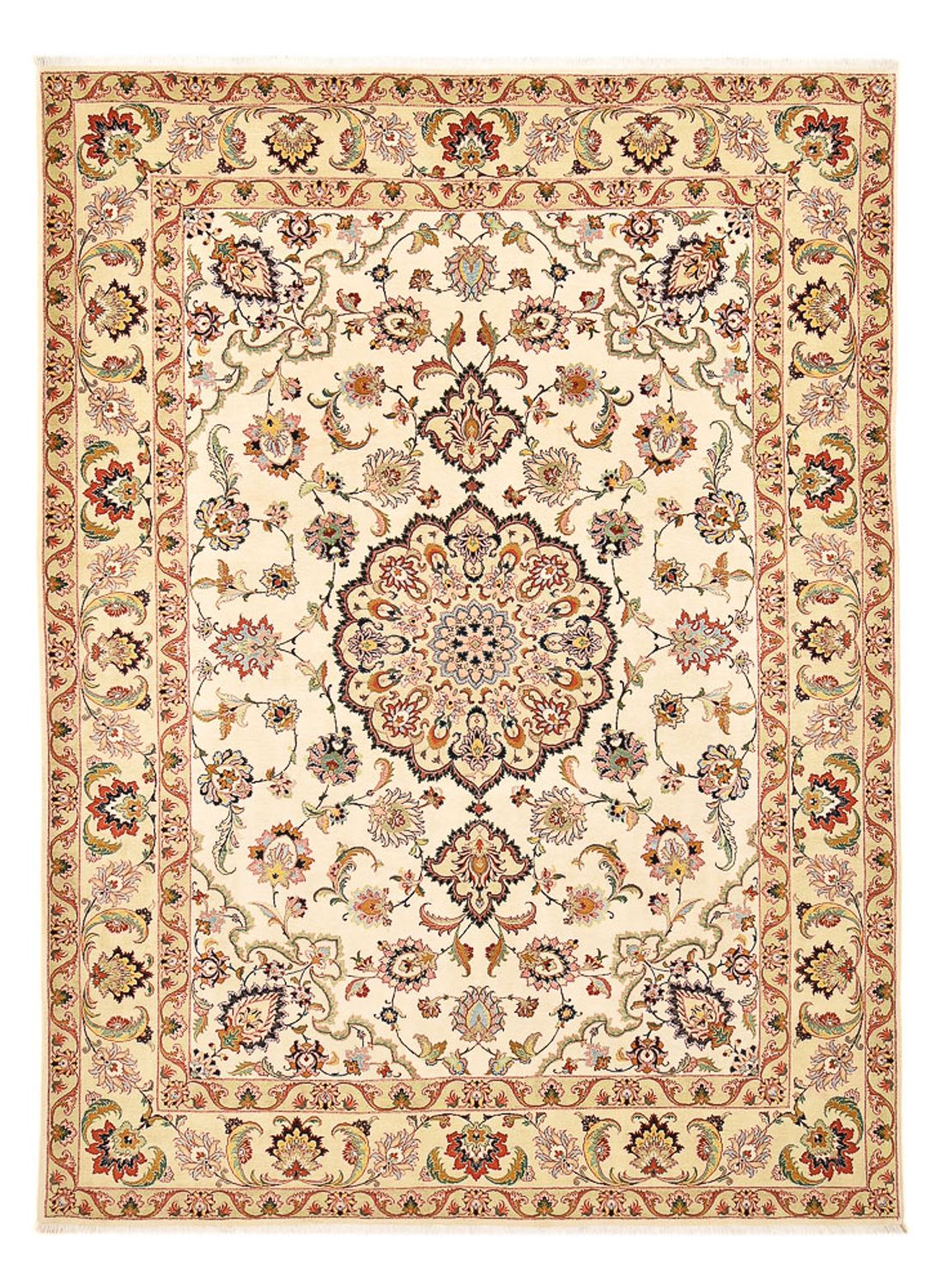 Perzisch tapijt - Tabriz - Royal - 362 x 260 cm - beige