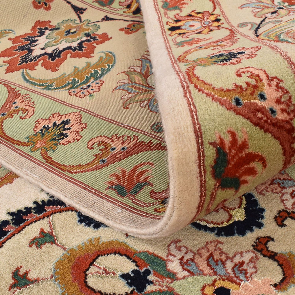 Perzisch tapijt - Tabriz - Royal - 362 x 260 cm - beige