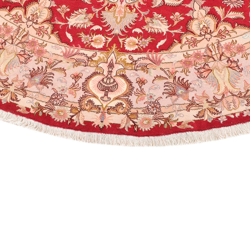 Perzisch tapijt - Tabriz - Premium rond  - 200 x 200 cm - rood