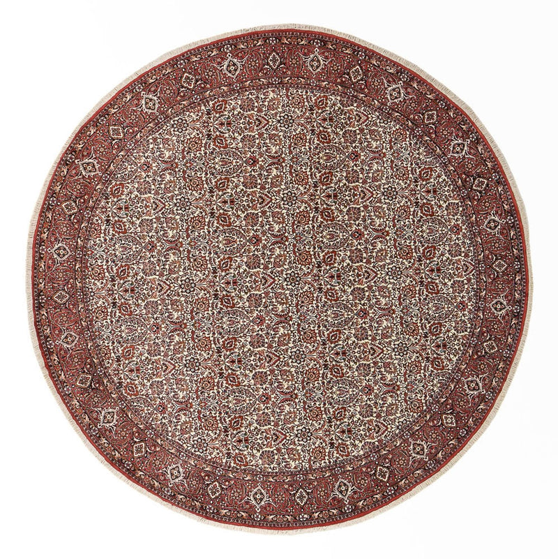 Perzisch tapijt - Bijar rond  - 300 x 300 cm - roest
