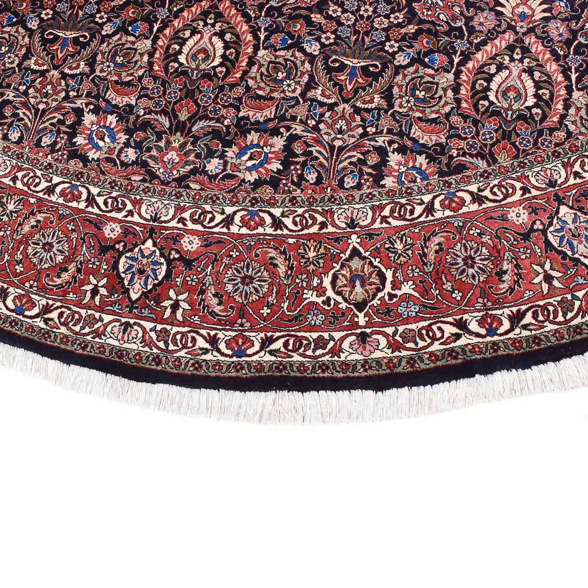 Perzisch tapijt - Bijar rond  - 300 x 300 cm - donkerrood