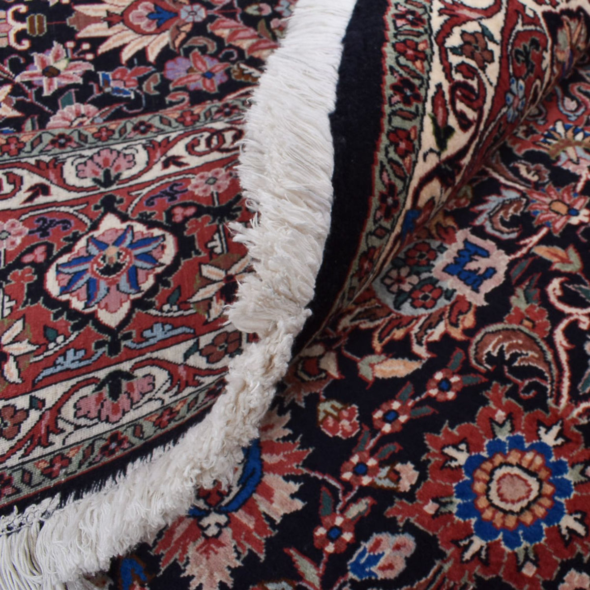 Perzisch tapijt - Bijar rond  - 300 x 300 cm - donkerrood