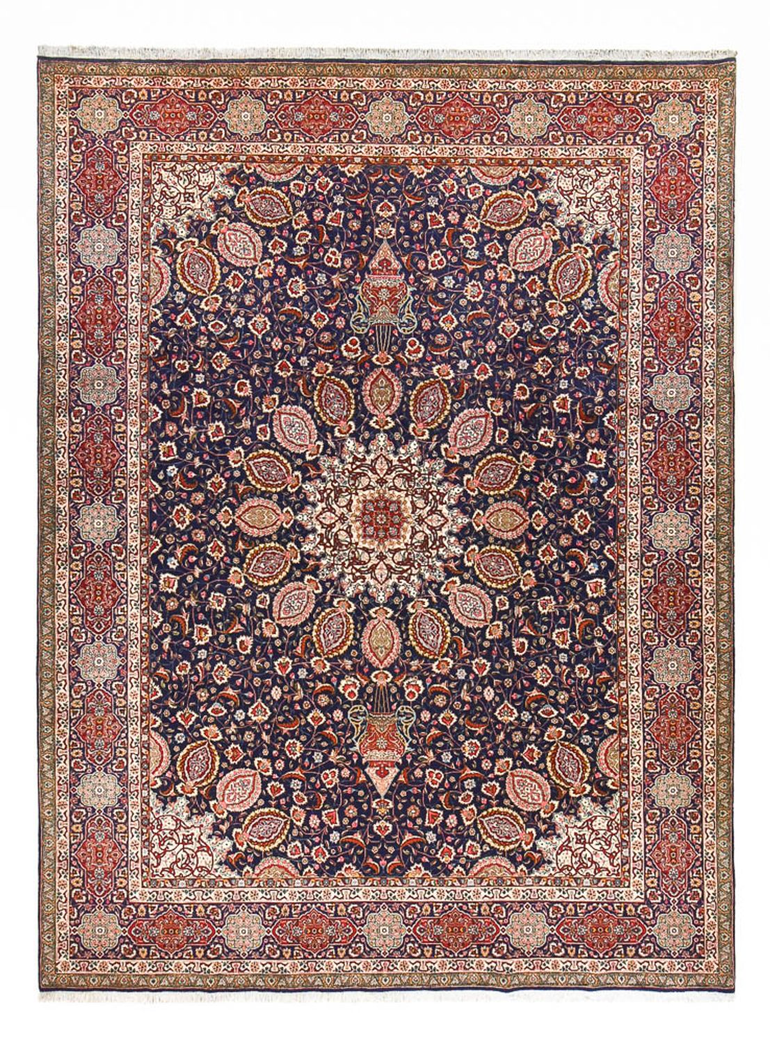 Perzisch tapijt - Tabriz - Royal - 400 x 297 cm - donkerblauw