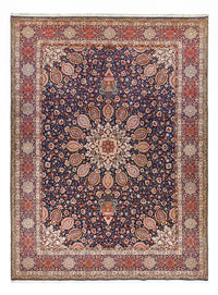 Perzisch tapijt - Tabriz - Royal - 400 x 297 cm - donkerblauw