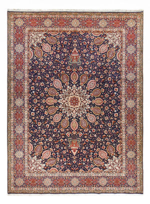 Perzisch tapijt - Tabriz - Royal - 400 x 297 cm - donkerblauw