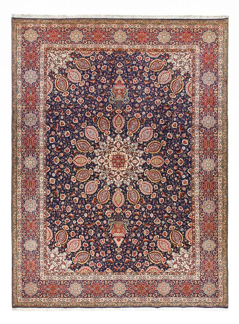 Perzisch tapijt - Tabriz - Royal - 400 x 297 cm - donkerblauw