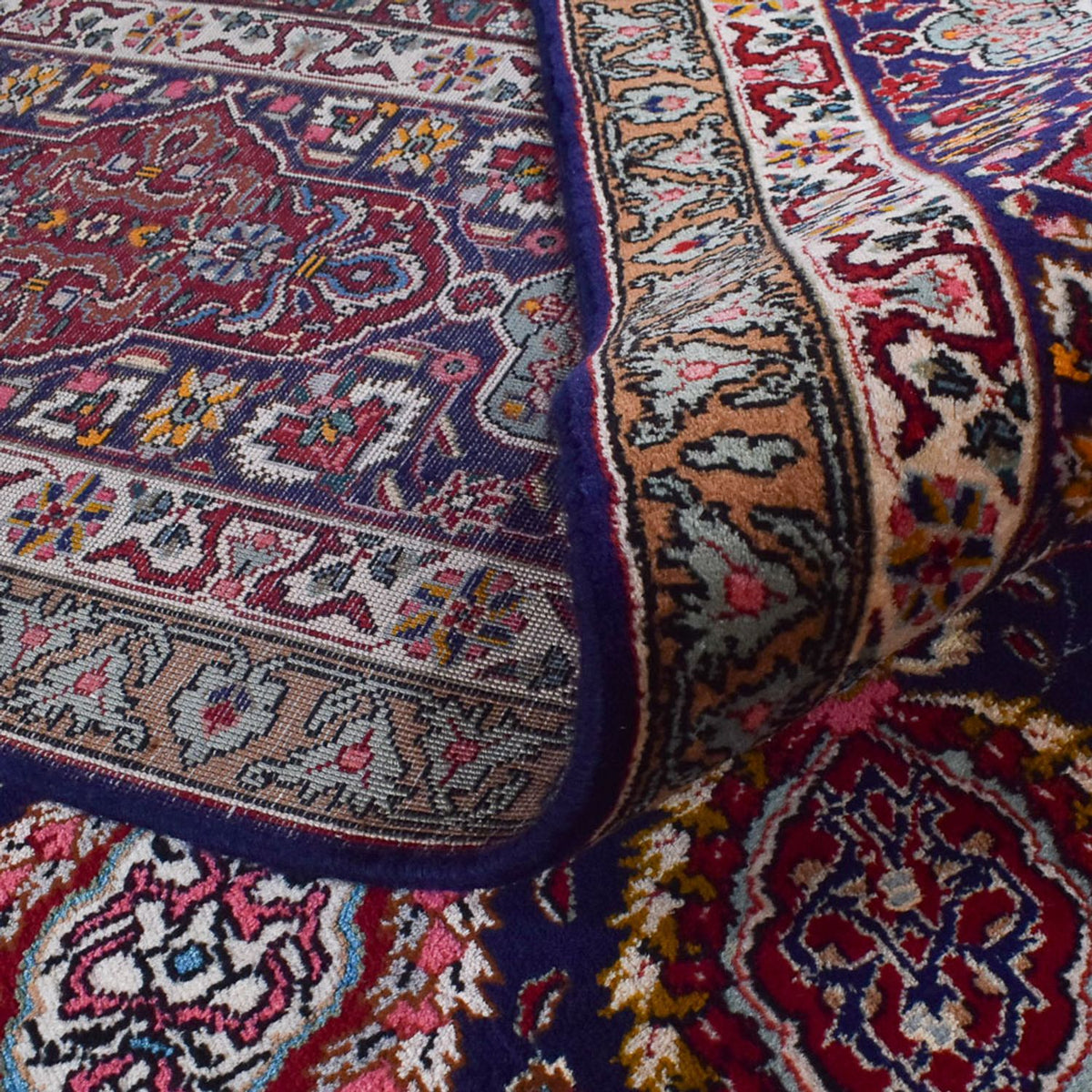 Perzisch tapijt - Tabriz - Royal - 400 x 297 cm - donkerblauw