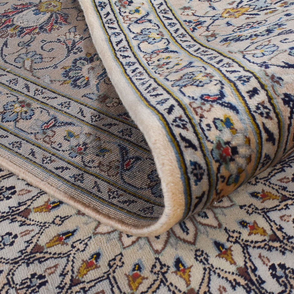 Perzisch tapijt - Keshan - Koninklijke - 346 x 250 cm - zand