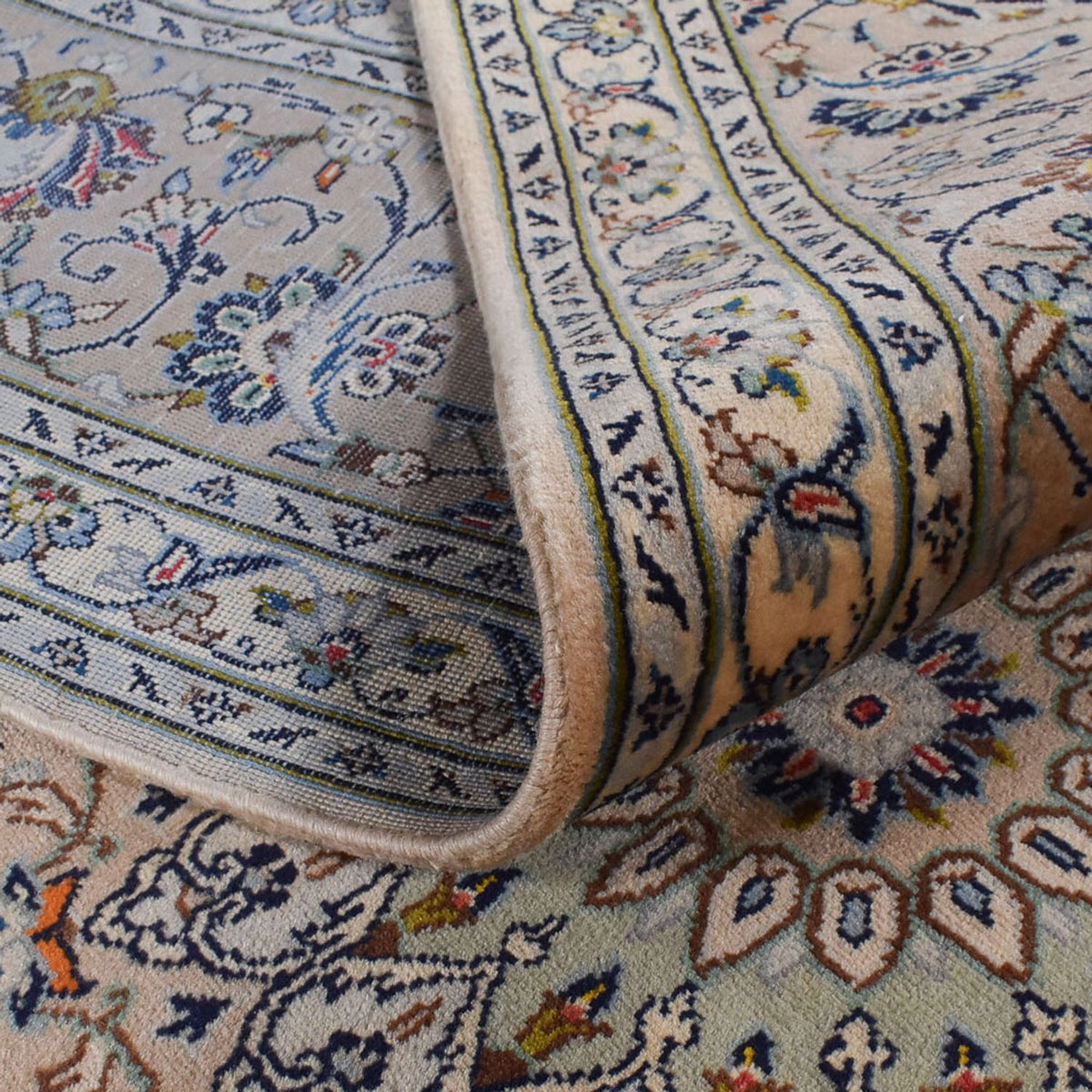 Perzisch tapijt - Keshan - Koninklijke - 345 x 246 cm - zand