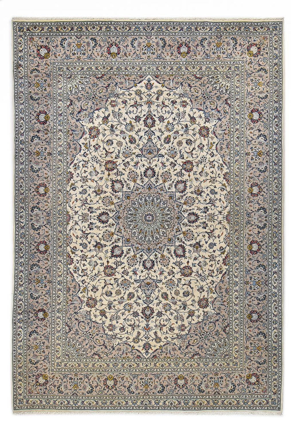 Perzisch tapijt - Keshan - Koninklijke - 352 x 245 cm - grijs