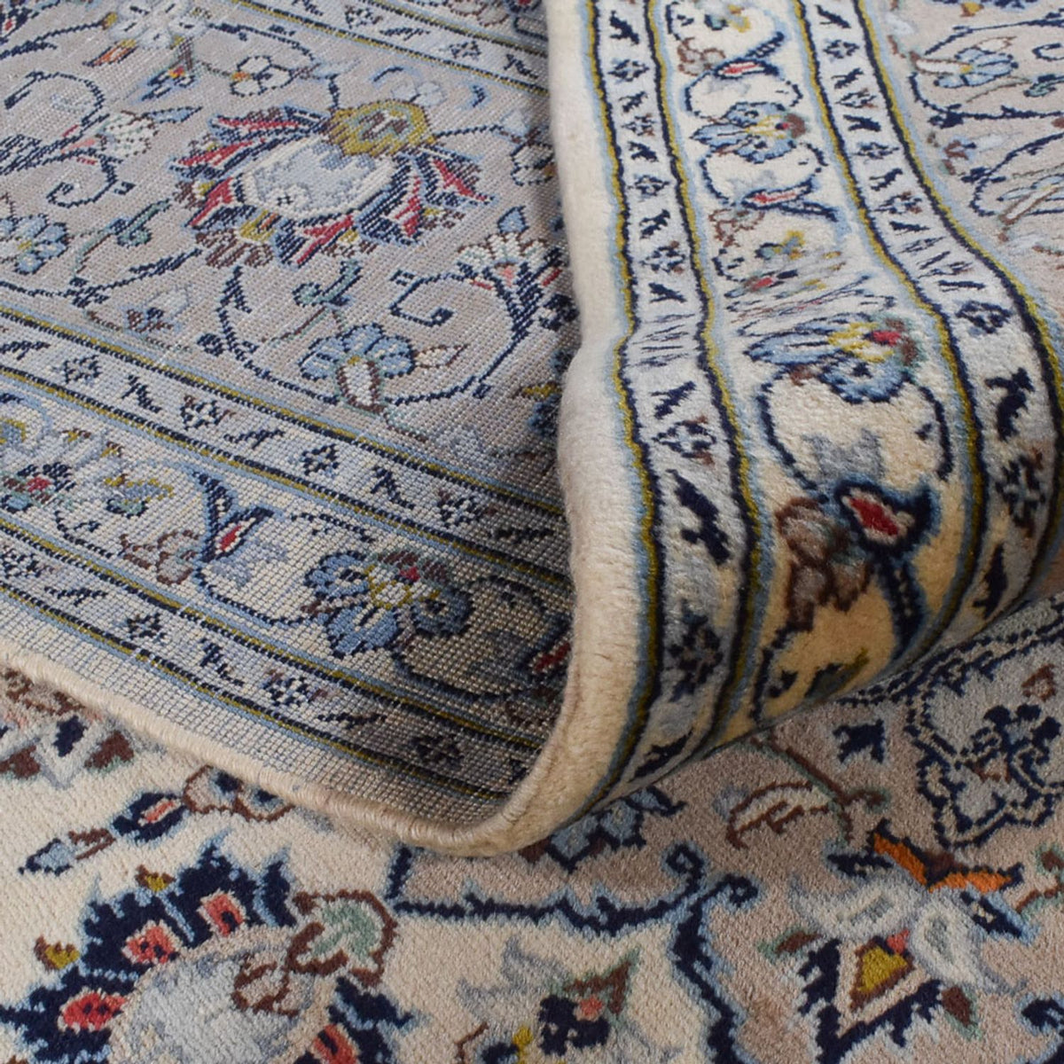 Perzisch tapijt - Keshan - Koninklijke - 352 x 245 cm - grijs