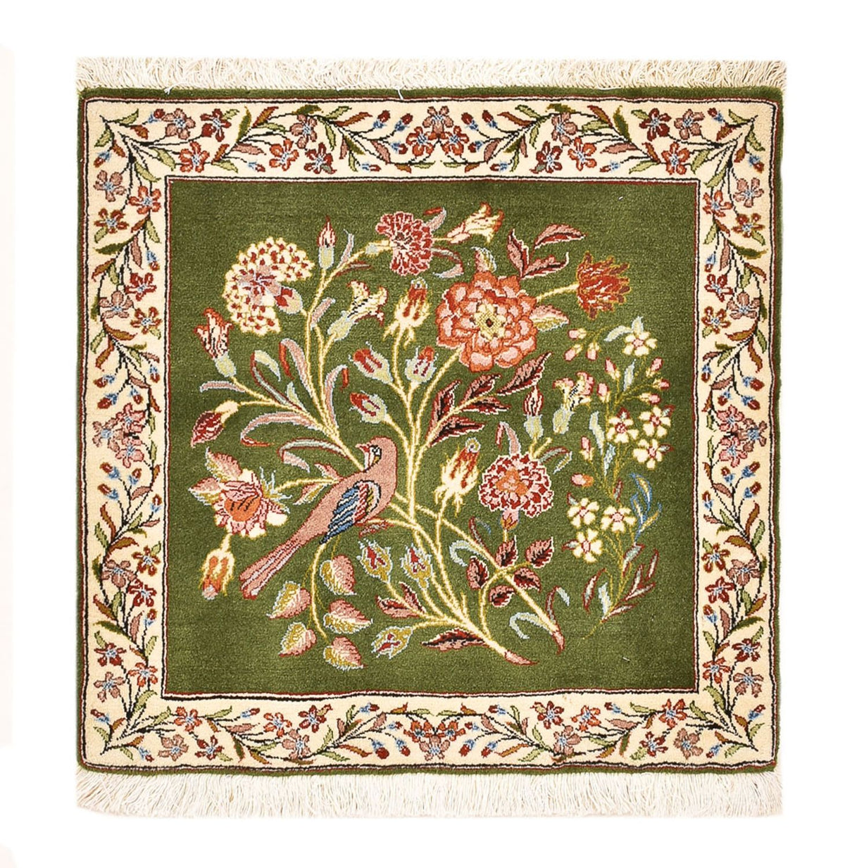 Perzisch tapijt - Royal vierkant  - 60 x 60 cm - groen