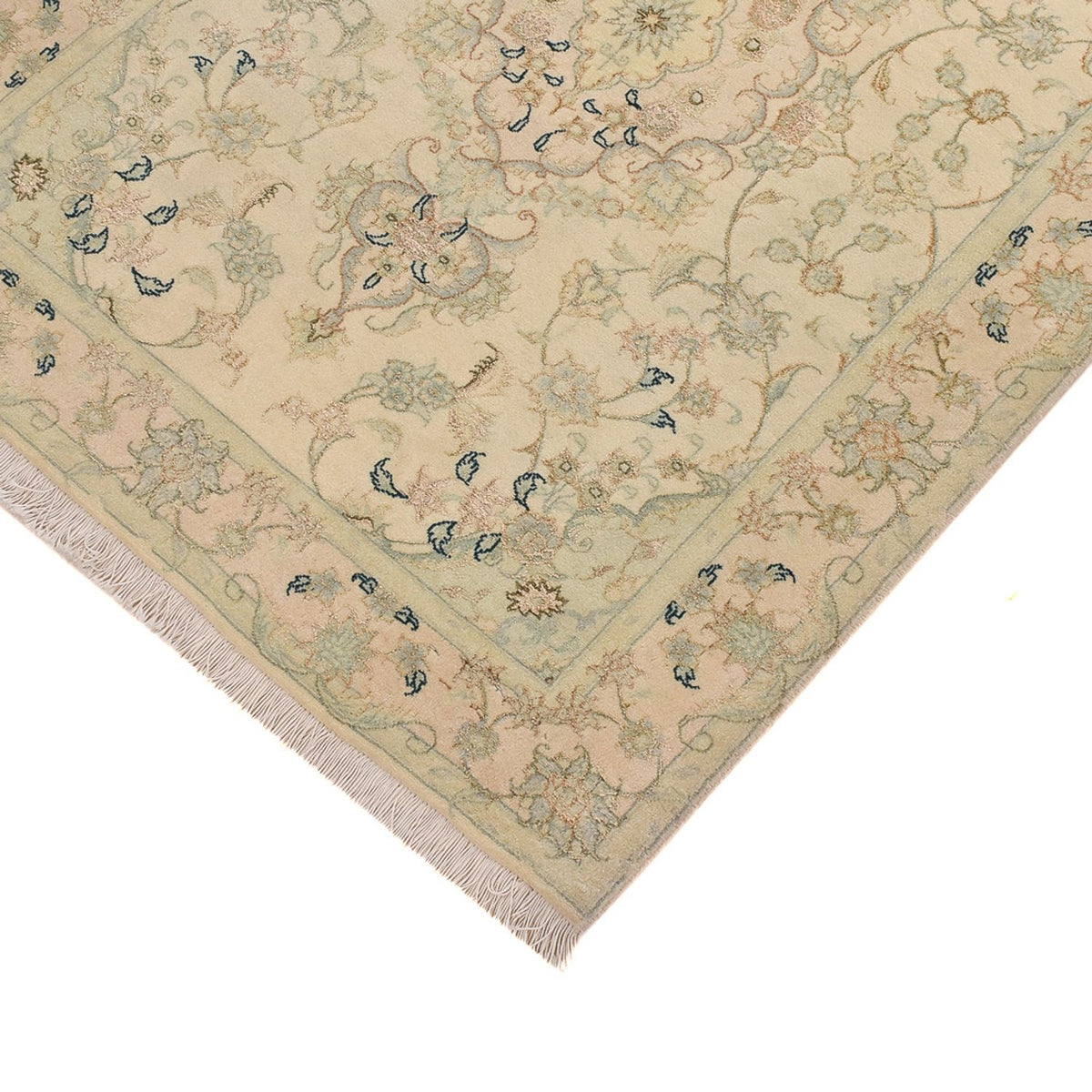 Loper Perzisch tapijt - Tabriz - Premium - 310 x 84 cm - zand