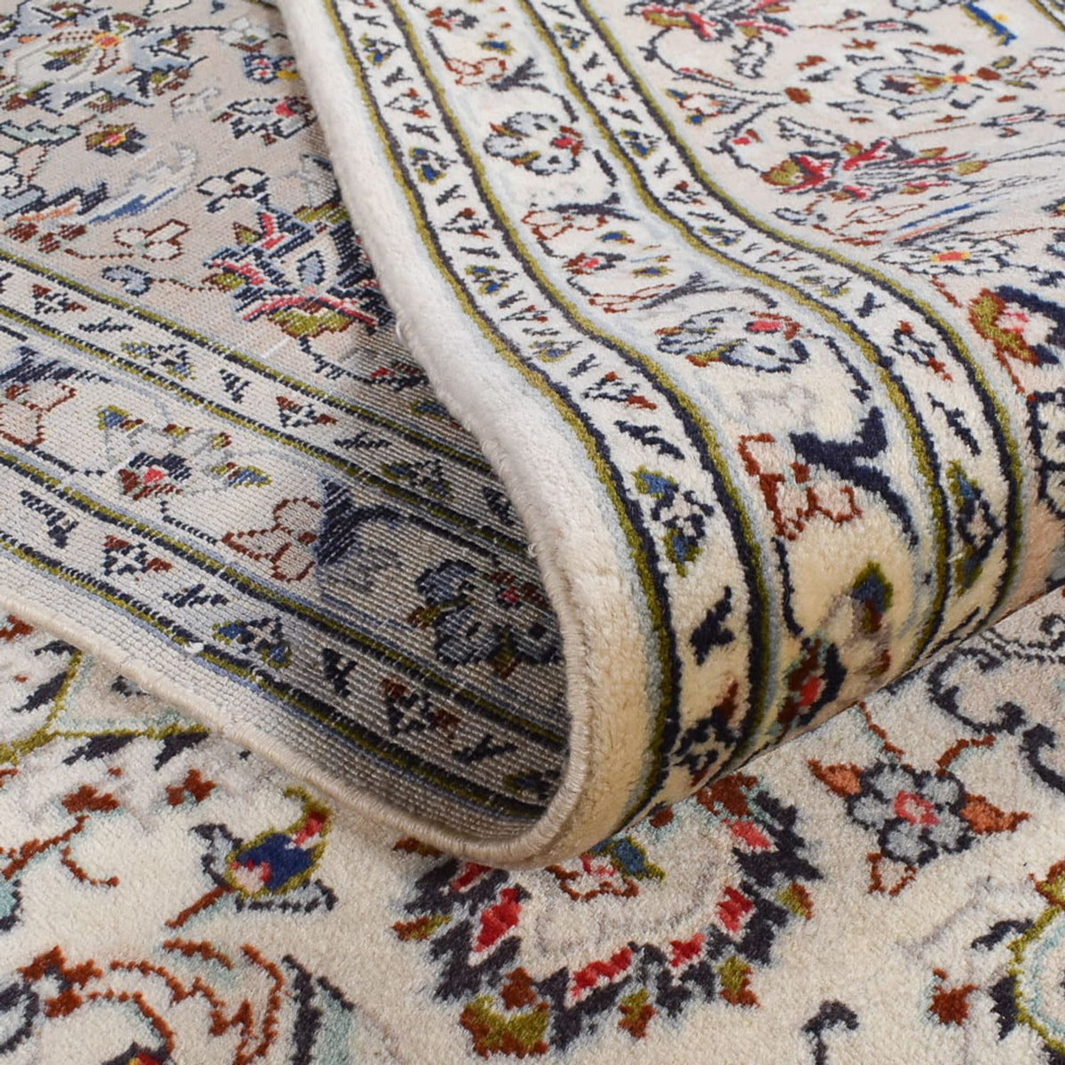 Perzisch tapijt - Keshan - Koninklijke - 347 x 253 cm - grijs