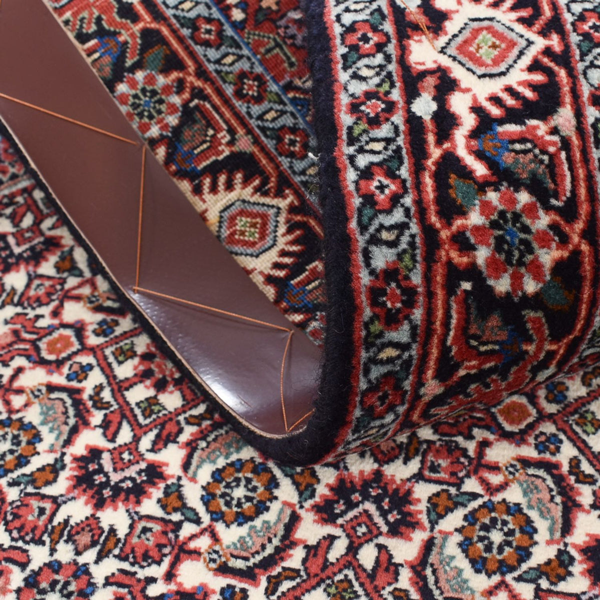 Loper Perzisch tapijt - Bijar - 389 x 74 cm - bruin