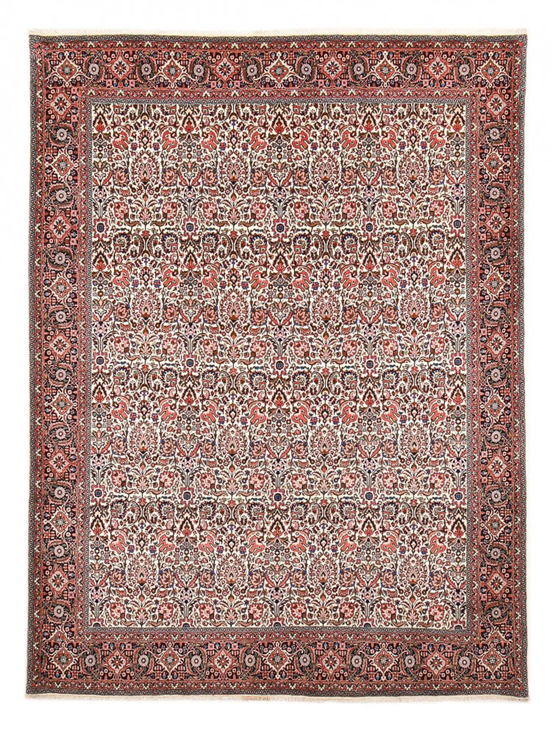 Perzisch tapijt - Bijar - 351 x 251 cm - licht rood