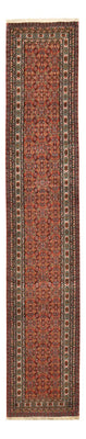 Loper Perzisch tapijt - Tabriz - 380 x 70 cm - roest