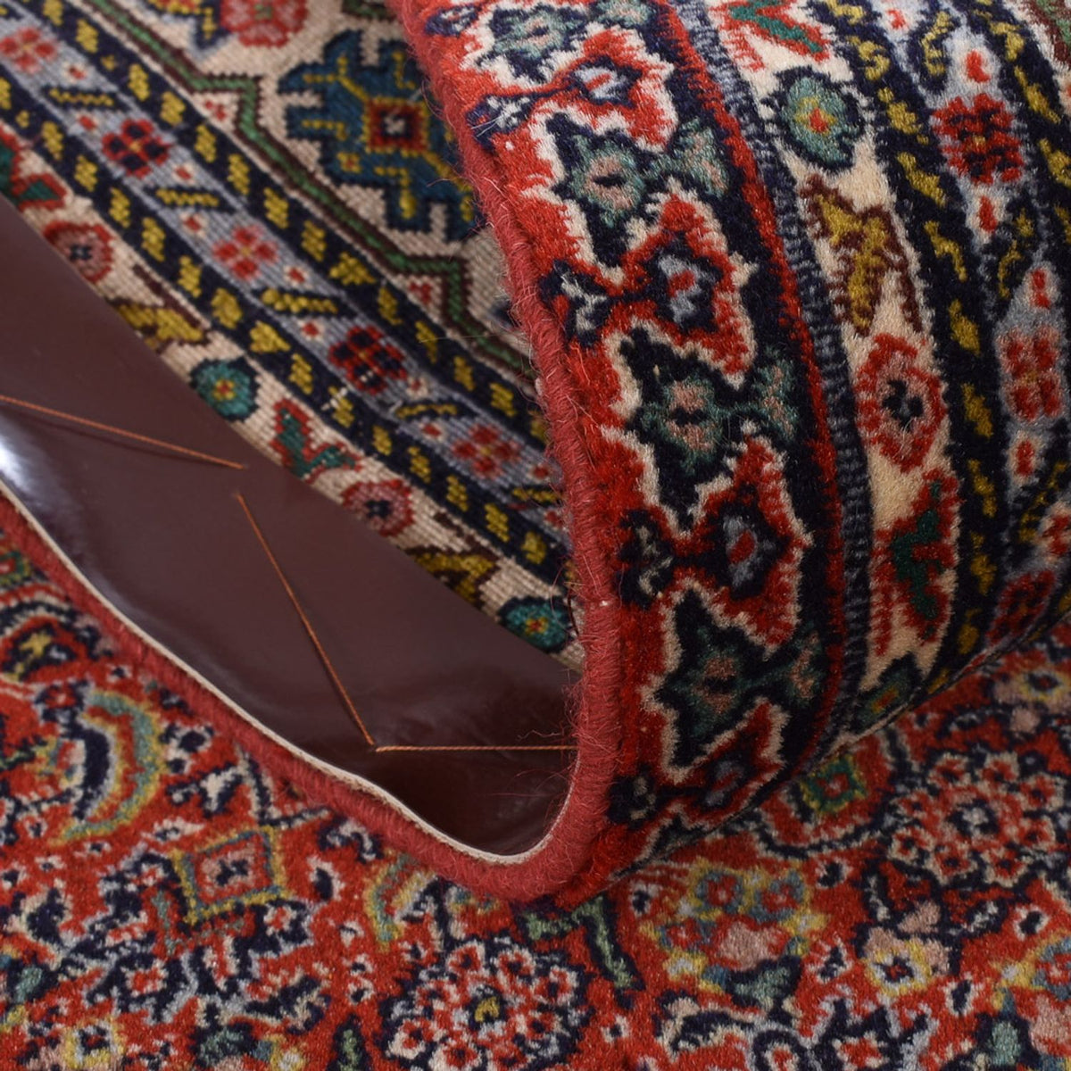 Loper Perzisch tapijt - Tabriz - 380 x 70 cm - roest