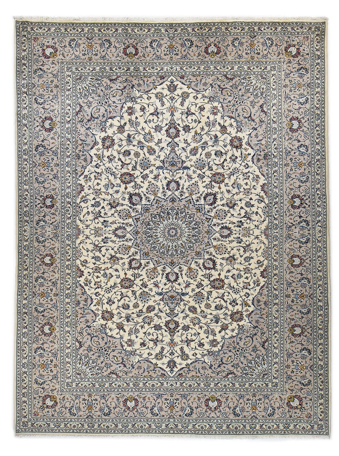 Perzisch tapijt - Keshan - Koninklijke - 340 x 250 cm - grijs