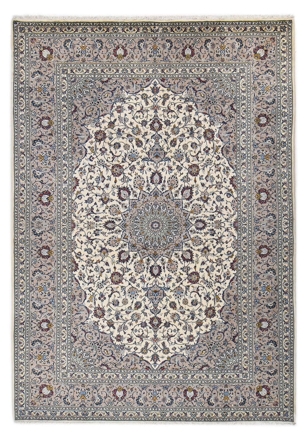 Perzisch tapijt - Keshan - Koninklijke - 352 x 250 cm - grijs