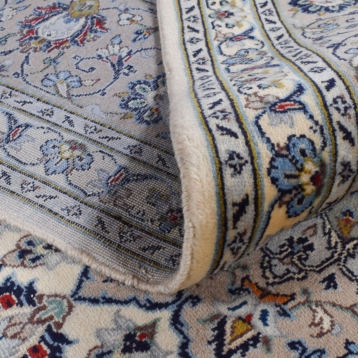 Perzisch tapijt - Keshan - Koninklijke - 352 x 250 cm - grijs