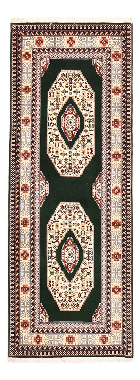 Loper Perzisch tapijt - Tabriz - Royal - 202 x 74 cm - donkerblauw