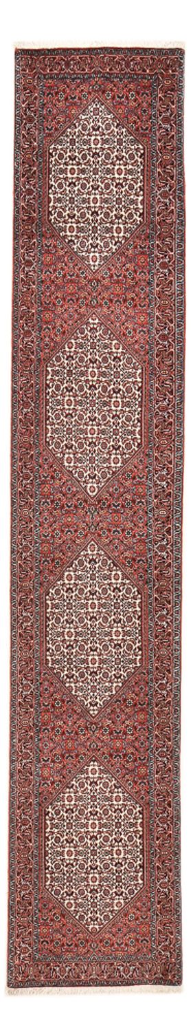 Loper Perzisch tapijt - Bijar - 400 x 74 cm - bruin