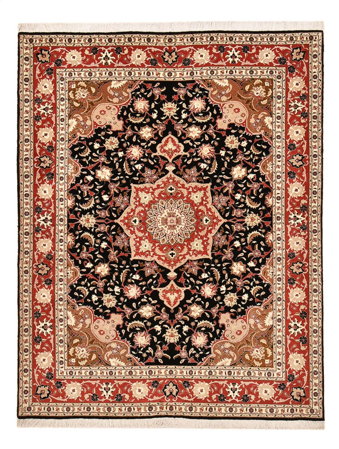 Perzisch tapijt - Tabriz - Royal - 200 x 153 cm - donkerblauw
