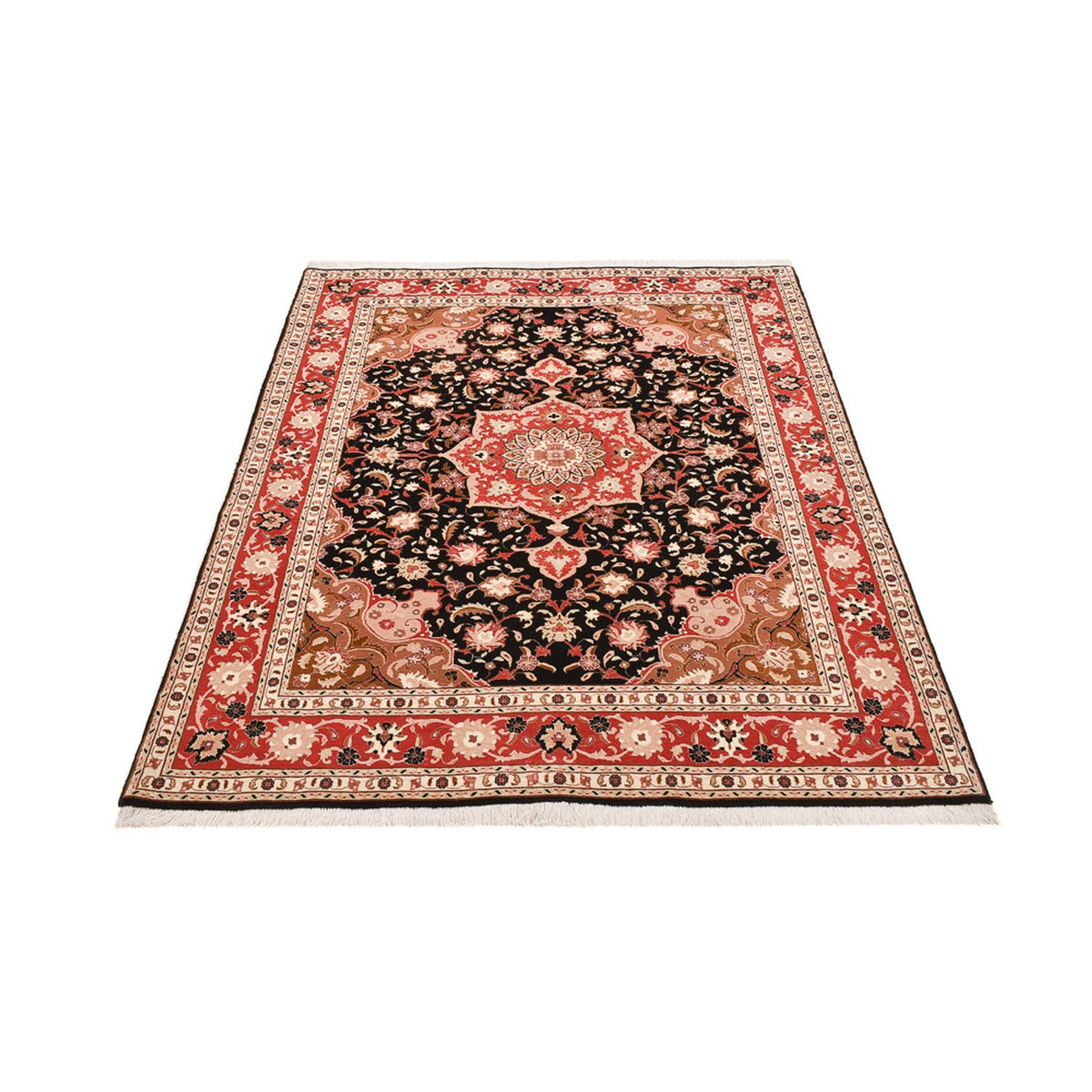 Perzisch tapijt - Tabriz - Royal - 200 x 153 cm - donkerblauw