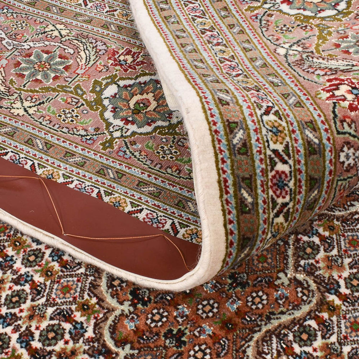 Loper Perzisch tapijt - Tabriz - Royal - 400 x 202 cm - licht rood