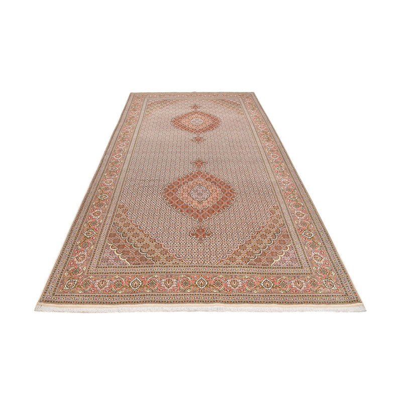 Loper Perzisch tapijt - Tabriz - Royal - 400 x 202 cm - licht rood