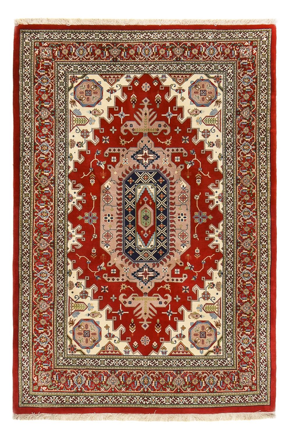 Perzisch tapijt - Ghom - Koninklijk - 204 x 137 cm - rood