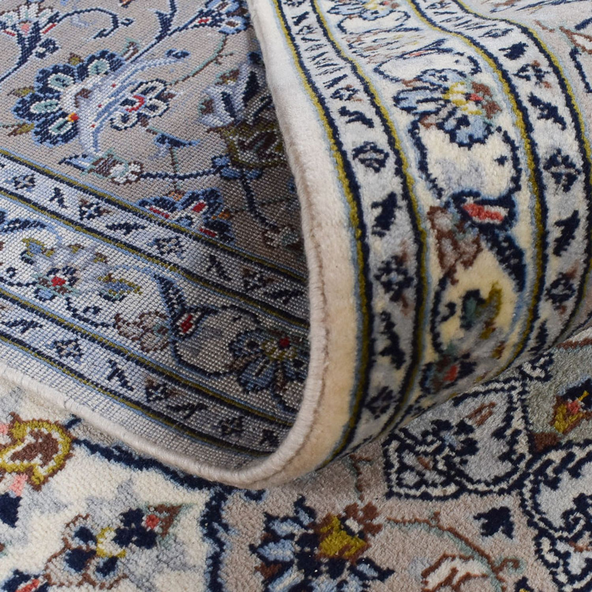 Perzisch tapijt - Keshan - Koninklijke - 335 x 247 cm - grijs