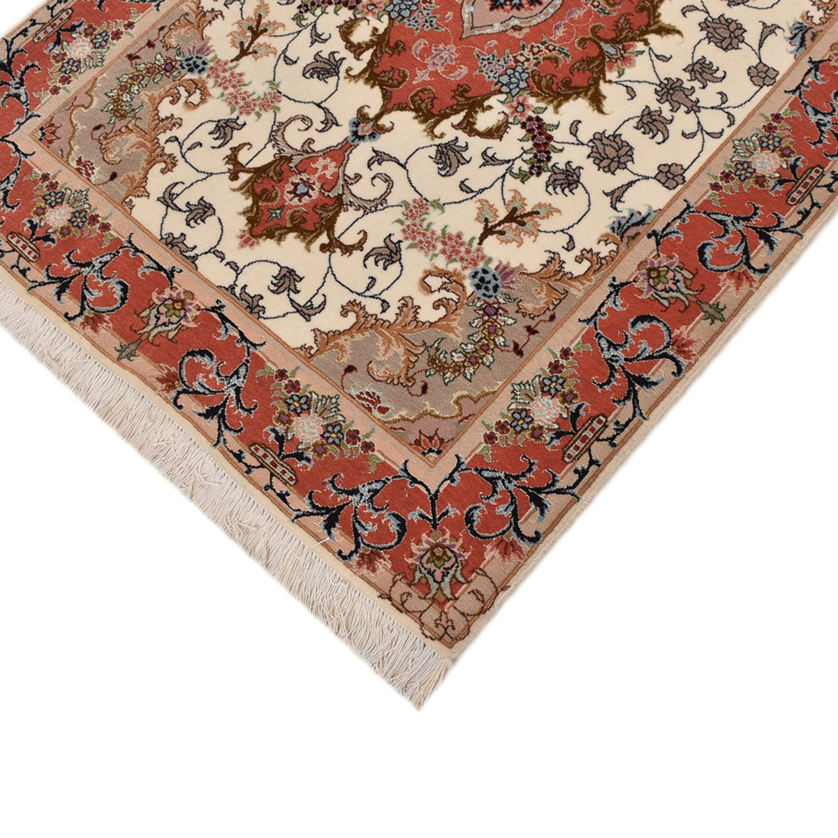Loper Perzisch tapijt - Tabriz - Royal - 404 x 89 cm - veelkleurig
