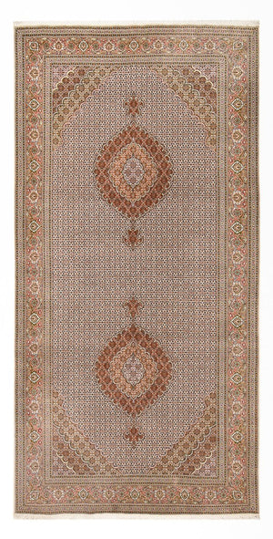 Loper Perzisch tapijt - Tabriz - Royal - 397 x 197 cm - roest