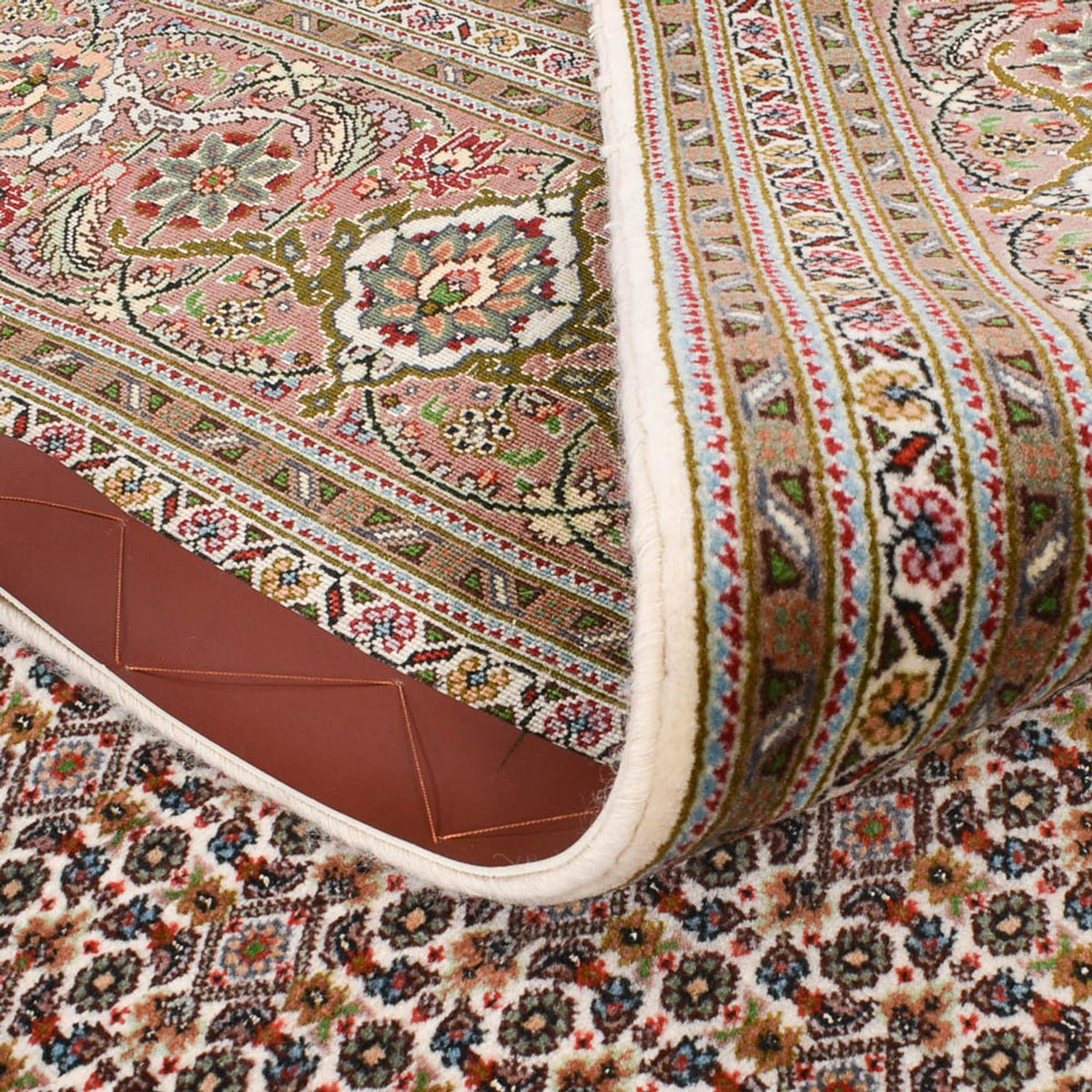 Loper Perzisch tapijt - Tabriz - Royal - 397 x 197 cm - roest