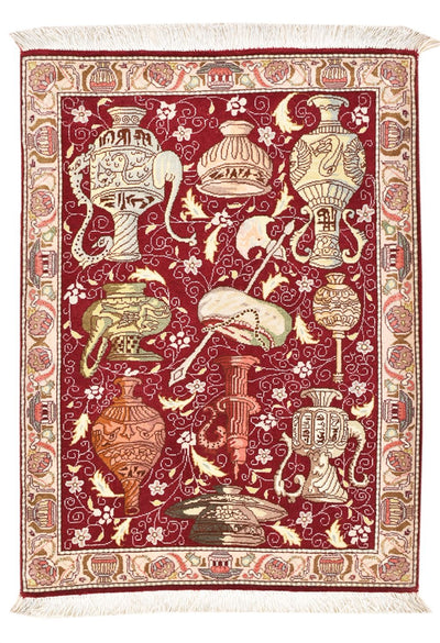 Tabriz - 50 Raj Tapijt 64x92cm - Perzisch tapijt