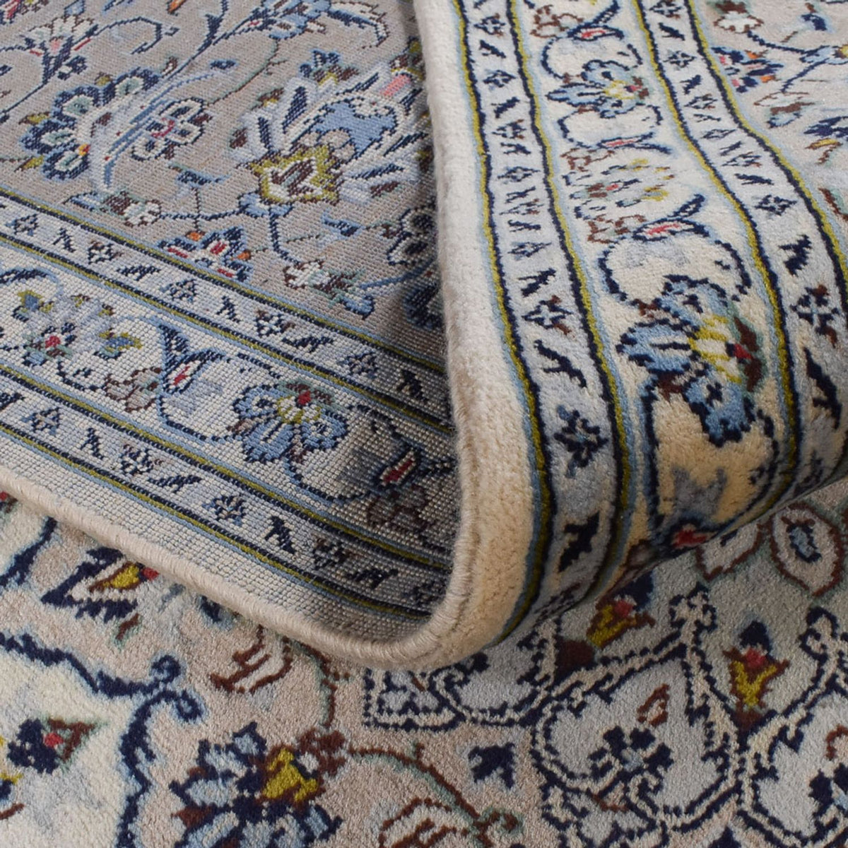 Perzisch tapijt - Keshan - Koninklijke - 350 x 250 cm - grijs