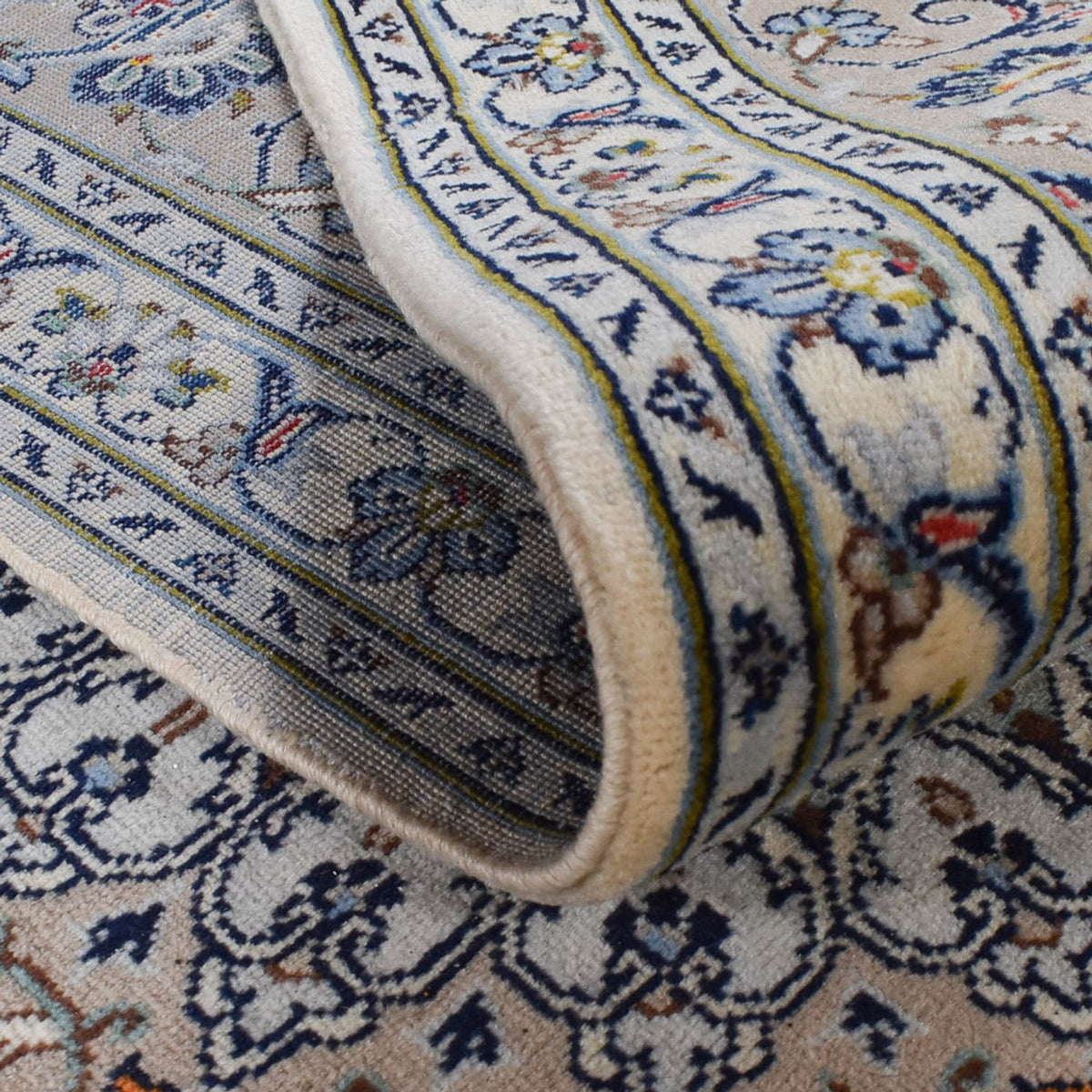 Perzisch tapijt - Keshan - Koninklijke - 368 x 249 cm - grijs