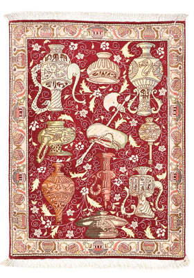 Perzisch tapijt - Tabriz - Royal - 92 x 63 cm - veelkleurig