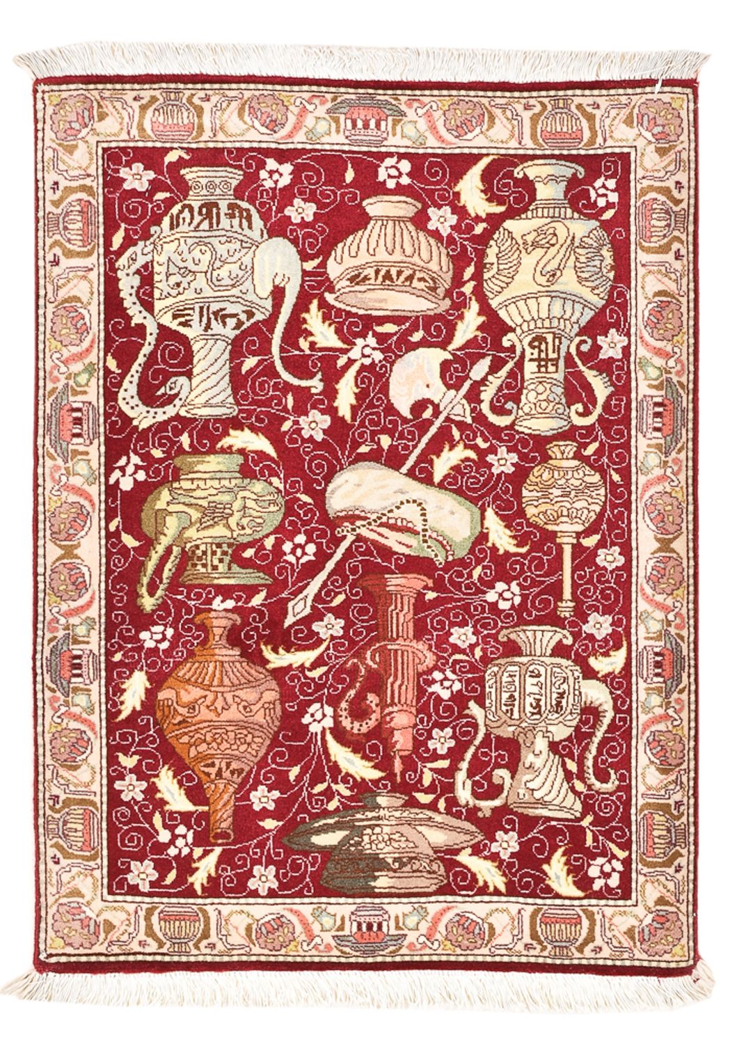 Perzisch tapijt - Tabriz - Royal - 92 x 63 cm - veelkleurig